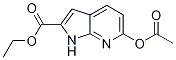 1H-pyrrolo[2,3-b]pyridine-2-carboxylic acid, 6-(acetyloxy)-, ethyl ester Structure,1198416-66-8Structure