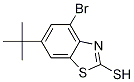 4-Bromo-6-t-butyl-2-mercaptobenzothiazole Structure,1199773-20-0Structure