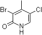 3-Bromo-5-chloro-2-hydroxy-4-picoline Structure,1199773-45-9Structure