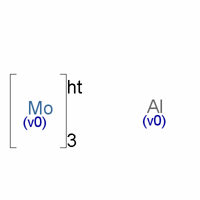 Molybdenum aluminide Structure,12003-72-4Structure