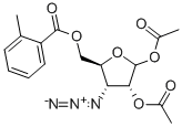 1,2-Di-o-acetyl-3-azido-3-deoxy-5-o-toluoyl-d-ribofuranose Structure,120143-22-8Structure