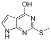 4-Hydroxy-2-(methylthio)-7h-pyrrolo[2,3-d]pyrimidine Structure,1201784-89-5Structure