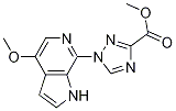 Methyl 1-(4-methoxy-1h-pyrrolo[2,3-c]pyridin-7-yl)-1h-1,2,4-triazole-3-carboxylate Structure,1202644-98-1Structure