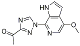 1-(1-(4-Methoxy-1h-pyrrolo[2,3-c]pyridin-7-yl)-1h-1,2,4-triazol-3-yl)ethanone Structure,1202645-02-0Structure