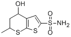 5,6-Dihydro-4h-4-hydroxy-6-methylthieno[2,3-b]thiopyran-2-sulphonamide Structure,120298-37-5Structure