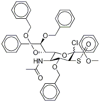 Methyl 5-acetamido-4,7,8,9-tetra-O-benzyl-2-chloro-2,3,5-trideoxy-3-phenylthio-D-erytho-L-gluco-2-nonulopyranosonate Structure,120308-52-3Structure