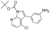 3-(3-Aminophenyl)-4-chloro-1h-pyrrolo[2,3-b]pyridine-1-carboxylic acid 1,1-dimethylethyl ester Structure,1203565-83-6Structure