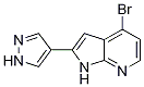 1H-pyrrolo[2,3-b]pyridine, 4-bromo-2-(1h-pyrazol-4-yl)- Structure,1203569-59-8Structure