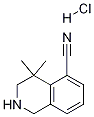 4,4-Dimethyl-1,2,3,4-tetrahydroisoquinoline-5-carbonitrile hydrochloride Structure,1203682-69-2Structure