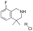 8-Fluoro-4,4-dimethyl-1,2,3,4-tetrahydroisoquinoline hydrochloride Structure,1203684-76-7Structure