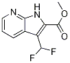 1H-pyrrolo[2,3-b]pyridine-2-carboxylic acid, 3-(difluoromethyl)-, methyl ester Structure,1204475-77-3Structure