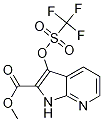 1H-pyrrolo[2,3-b]pyridine-2-carboxylic acid, 3-[[(trifluoromethyl)sulfonyl]oxy]-, methyl ester Structure,1204475-94-4Structure