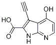 1H-pyrrolo[2,3-b]pyridine-2-carboxylic acid, 3-ethynyl-4-hydroxy- Structure,1204476-11-8Structure