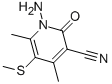 1-Amino-4,6-dimethyl-5-(methylthio)-2-oxo-1,2-dihydropyridine-3-carbonitrile Structure,120456-35-1Structure