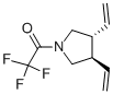 Pyrrolidine, 3,4-diethenyl-1-(trifluoroacetyl)-, trans- (9ci) Structure,120568-86-7Structure