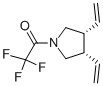 Pyrrolidine, 3,4-diethenyl-1-(trifluoroacetyl)-, cis- (9ci) Structure,120568-87-8Structure