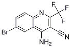 4-Amino-6-bromo-2-(trifluoromethyl)quinoline-3-carbonitrile Structure,1209063-53-5Structure