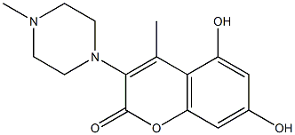 5,7-Dihydroxy-4-methyl-3-(4-methylpiperazin-1-yl)-2h-chromen-2-one Structure,1209261-56-2Structure