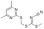 [(4,6-Dimethyl-2-pyrimidinyl)sulfanyl]methyl methyl cyanocarbonodithioimidate Structure,120958-21-6Structure