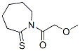 2H-azepine-2-thione, hexahydro-1-(methoxyacetyl)-(9ci) Structure,121003-13-2Structure