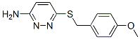 3-Pyridazinamine, 6-[[(4-methoxyphenyl)methyl]thio]- Structure,121041-62-1Structure