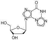 1-[(4S,5r)-4-hydroxy-5-(hydroxymethyl)oxolan-2-yl]-5h-imidazo[2,1-b]purin-4-one Structure,121055-53-6Structure