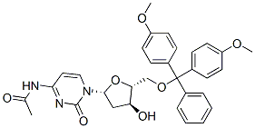 Cytidine, n-acetyl-5-o-[bis(4-methoxyphenyl)phenylmethyl]- Structure,121058-82-0Structure