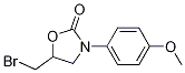 5-(Bromomethyl)-3-(4-methoxyphenyl)-2-oxazolidinone Structure,121082-86-8Structure