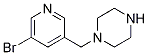 1-((5-Bromopyridin-3-yl)methyl)piperazine Structure,1211591-45-5Structure