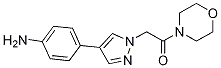 2-[4-(4-Amino-phenyl)-pyrazol-1-yl]-1-morpholin-4-yl-ethanone Structure,1211596-09-6Structure