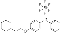 4-Octyloxydiphenyliodoniumhexafluoroantimonate Structure,121239-74-5Structure