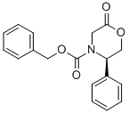 (5R)-3,4,5,6-tetrahydro-5-phenyl-n-(benzyloxycarbonyl)-4(h)-1,4-oxazin-2-one Structure,121269-46-3Structure