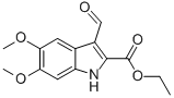 Ethyl 3-formyl-5,6-dimethoxy-1h-indole-2-carboxylate Structure,121282-80-2Structure