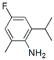 Benzenamine, 4-fluoro-2-methyl-6-(1-methylethyl)-(9ci) Structure,121286-45-1Structure