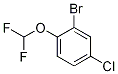 2-Bromo-4-chloro-1-(difluoromethoxy)benzene Structure,1214348-81-8Structure