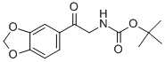 (2-Benzo[1,3]dioxol-5-yl-2-oxo-ethyl)-carbamic acid tert-butyl ester Structure,121505-99-5Structure