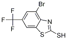 4-Bromo-2-mercapto-6-(trifluoromethyl)benzothiazole Structure,1215205-88-1Structure