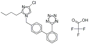 Deshydroxymethyl losartan trifluoroacetic acid salt Structure,1215727-33-5Structure