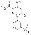 Methyl 4-hydroxy-6-oxo-1-[3-(trifluoromethyl)phenyl]-1,6-dihydro-3-pyridazinecarboxylate Structure,121582-55-6Structure