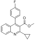 Methyl 2-cyclopropyl-4-(4-fluorophenyl）-3-quinolinecarboxylate Structure,121659-86-7Structure