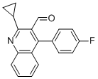 2-Cyclopropyl-4-(4-fluorophenyl)quinoline-3-carboxaldehyde Structure,121660-37-5Structure