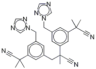 Anastrozole dimer impurity Structure,1216898-82-6Structure