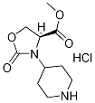 Methyl (4s)-2-oxo-3-piperidin-4-yl-1,3-oxazolidine-4-carboxylate hydrochloride Structure,1217447-70-5Structure