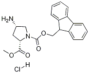 Methyl(2s,4s)-1-fmoc-4-aminopyrrolidine-2-carboxylatehydrochloride Structure,1217457-62-9Structure