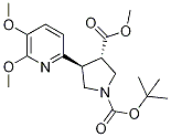 (Rac-trans)-1-tert-butyl 3-methyl 4-(5,6-dimethoxypyridin-2-yl)pyrrolidine-1,3-dicarboxylate Structure,1217674-57-1Structure