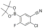 2-Chloro-4-fluoro-5-(4,4,5,5-tetramethyl-1,3,2-dioxaborolan-2-yl)benzonitrile Structure,1218790-13-6Structure