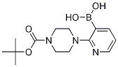 2-(4-(Tert-butoxycarbonyl) piperazin-1-yl) pyridin-3-ylboronic acid Structure,1218790-78-3Structure