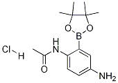 2-Acetamido-5-aminophenylboronic acid pinacol ester hcl Structure,1218791-41-3Structure