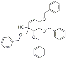 1,2,3-Tri-o-benzyl-4-[(benzyloxy)methyl]cyclohex-5-ene-1,2,3,4-tetraol Structure,1219194-46-3Structure