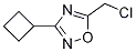 5-Chloromethyl-3-cyclobutyl-[1,2,4]oxadiazole Structure,1221278-57-4Structure